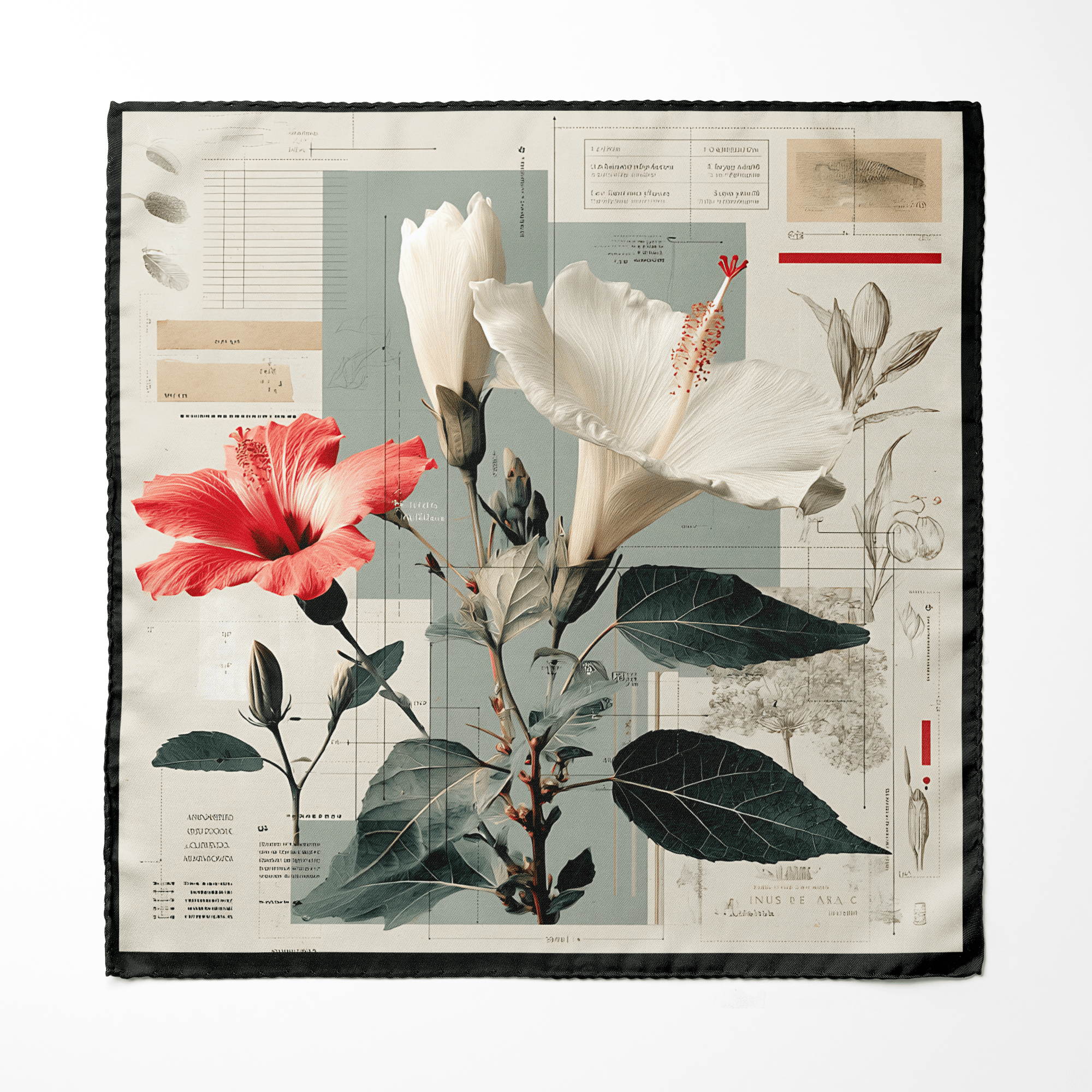 BOTANICA SILK POCKET SQUARE  Pattern