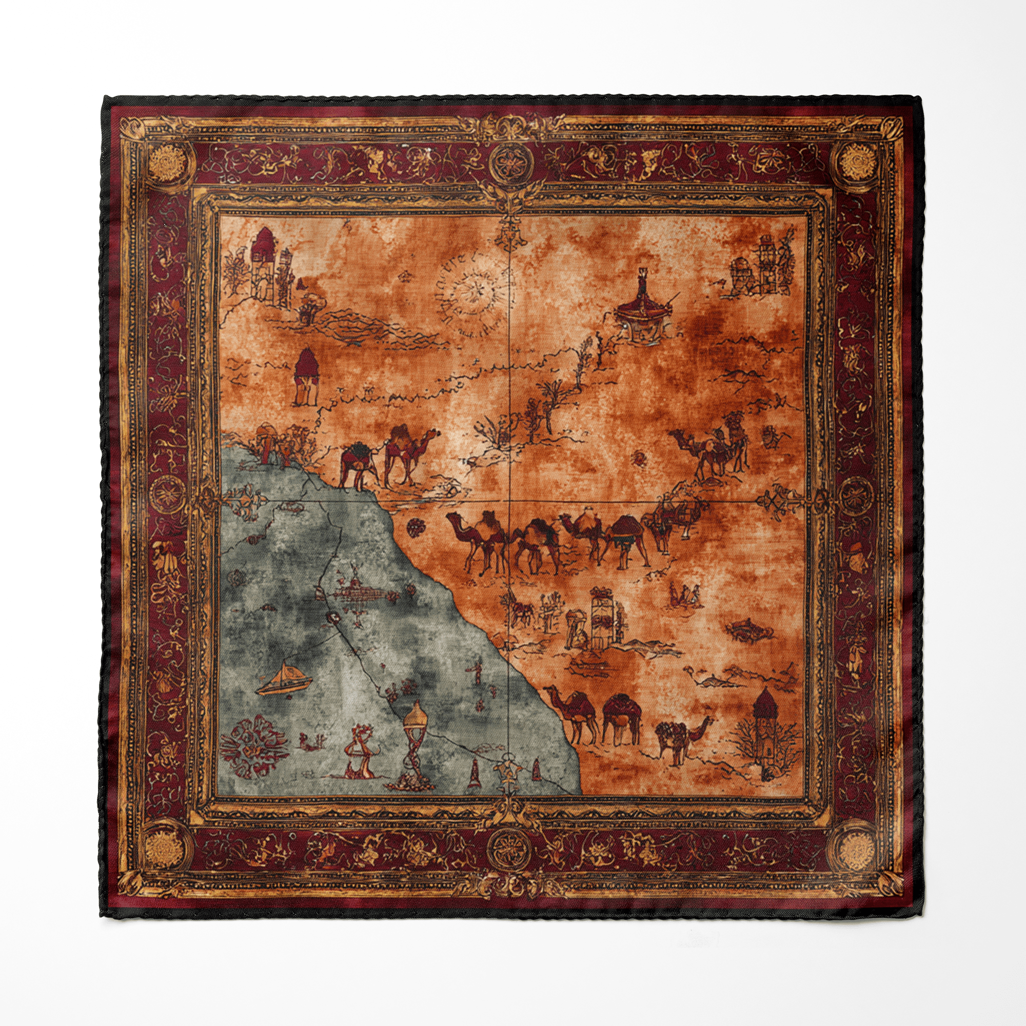CARAVANA MEN SCARF AND POCKET SQUARE SET – PREMIUM COLLECTION