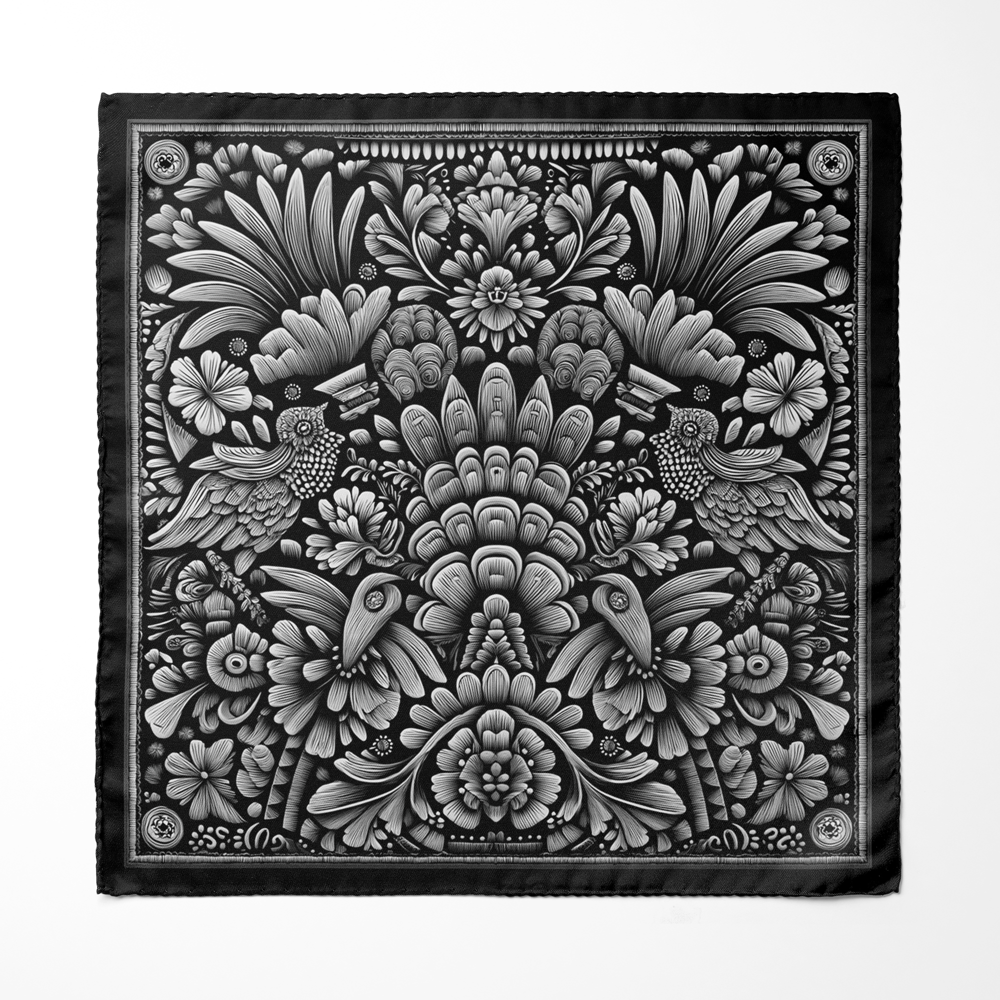 NOIR MEN SCARF AND POCKET SQUARE SET – PREMIUM COLLECTION