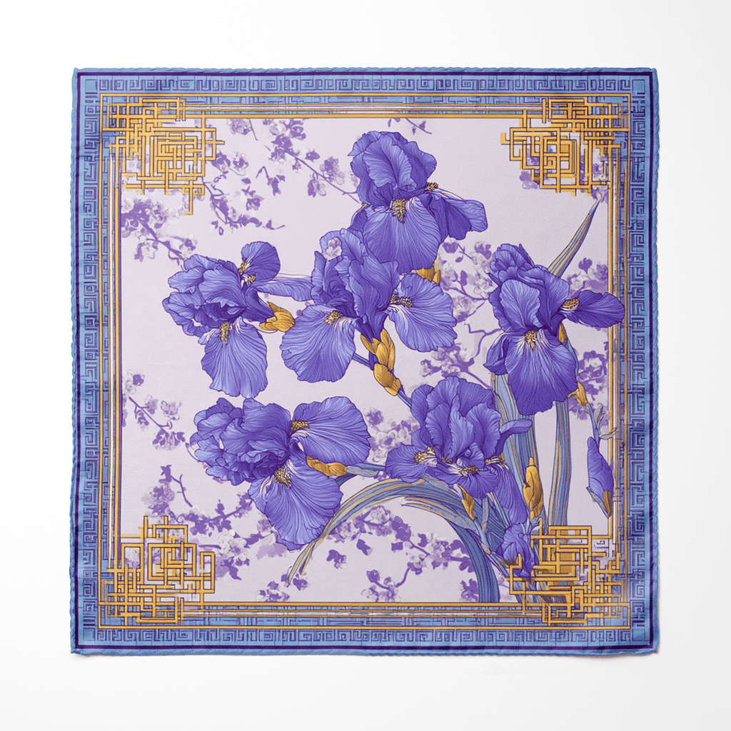 IRISHA SILK ASCOT AND POCKET SQUARE SET – PREMIUM COLLECTION