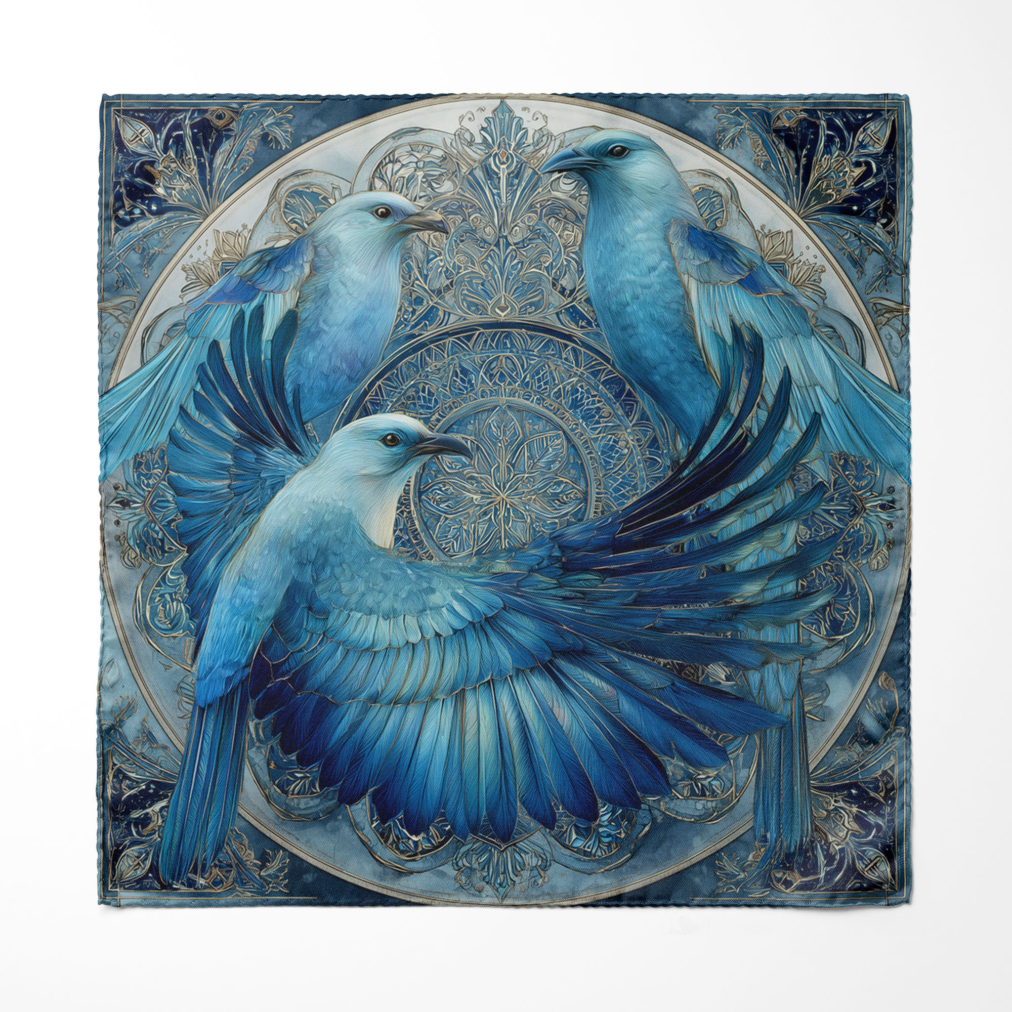 CELESTE MEN SCARF AND POCKET SQUARE SET – PREMIUM COLLECTION