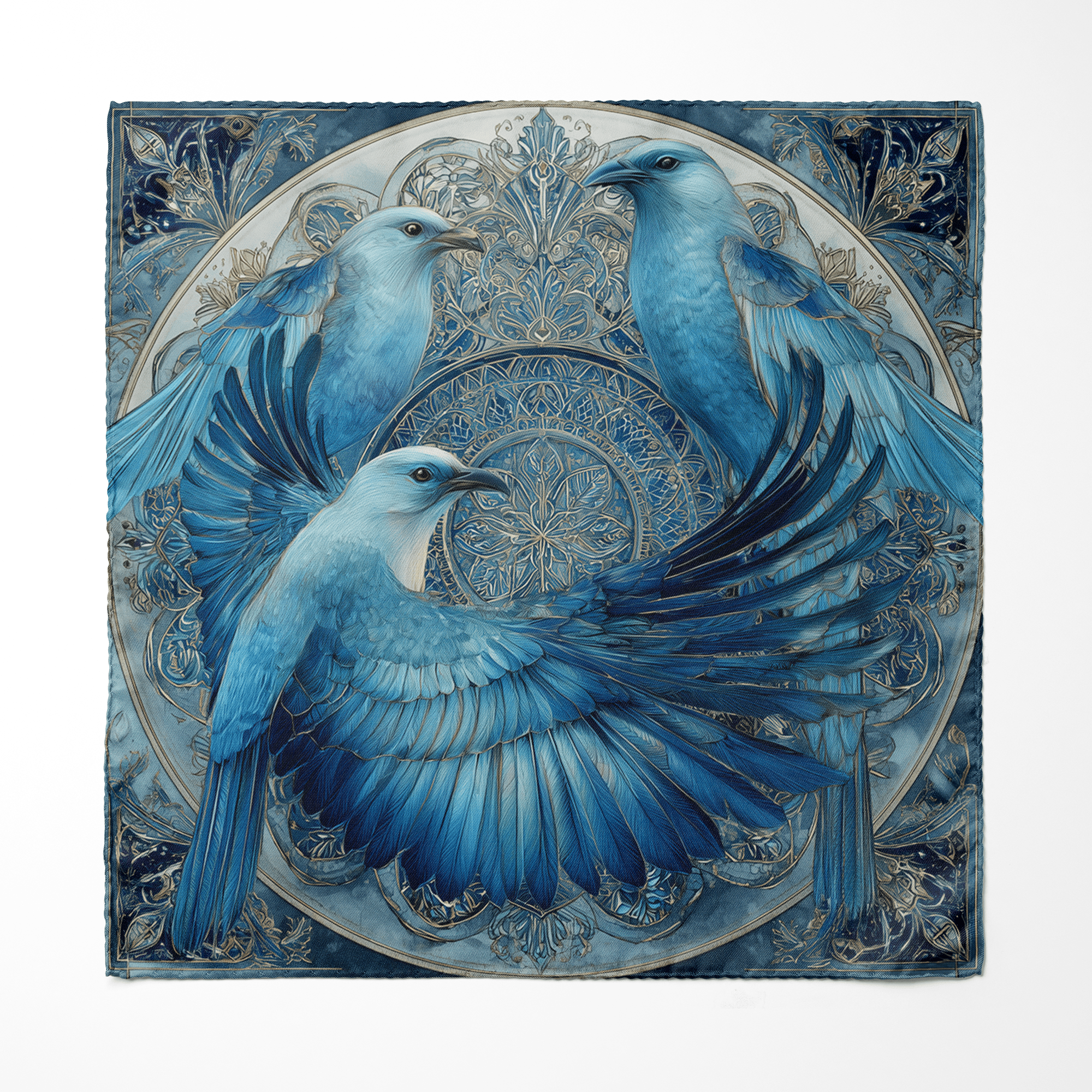 CELESTE MEN SCARF AND POCKET SQUARE SET – PREMIUM COLLECTION