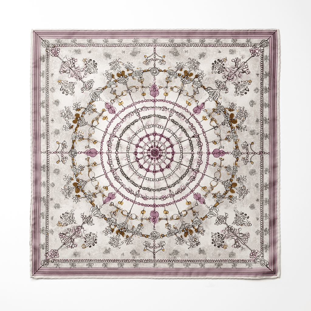 ARAQEL SILK ASCOT AND POCKET SQUARE SET – PREMIUM COLLECTION