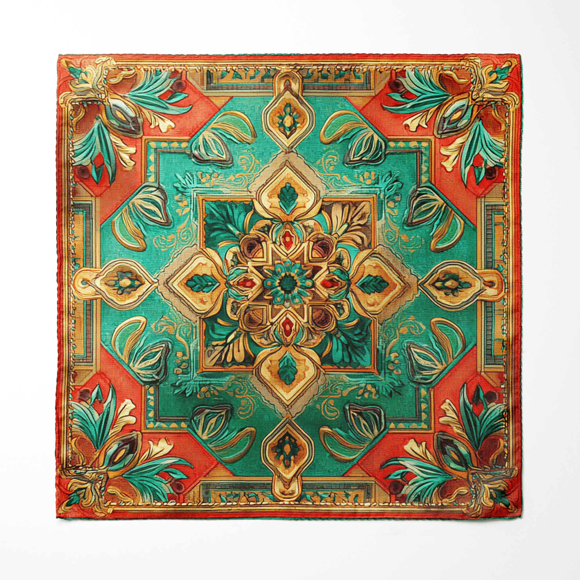 ALHAMBRA SILK ASCOT AND POCKET SQUARE SET – PREMIUM COLLECTION