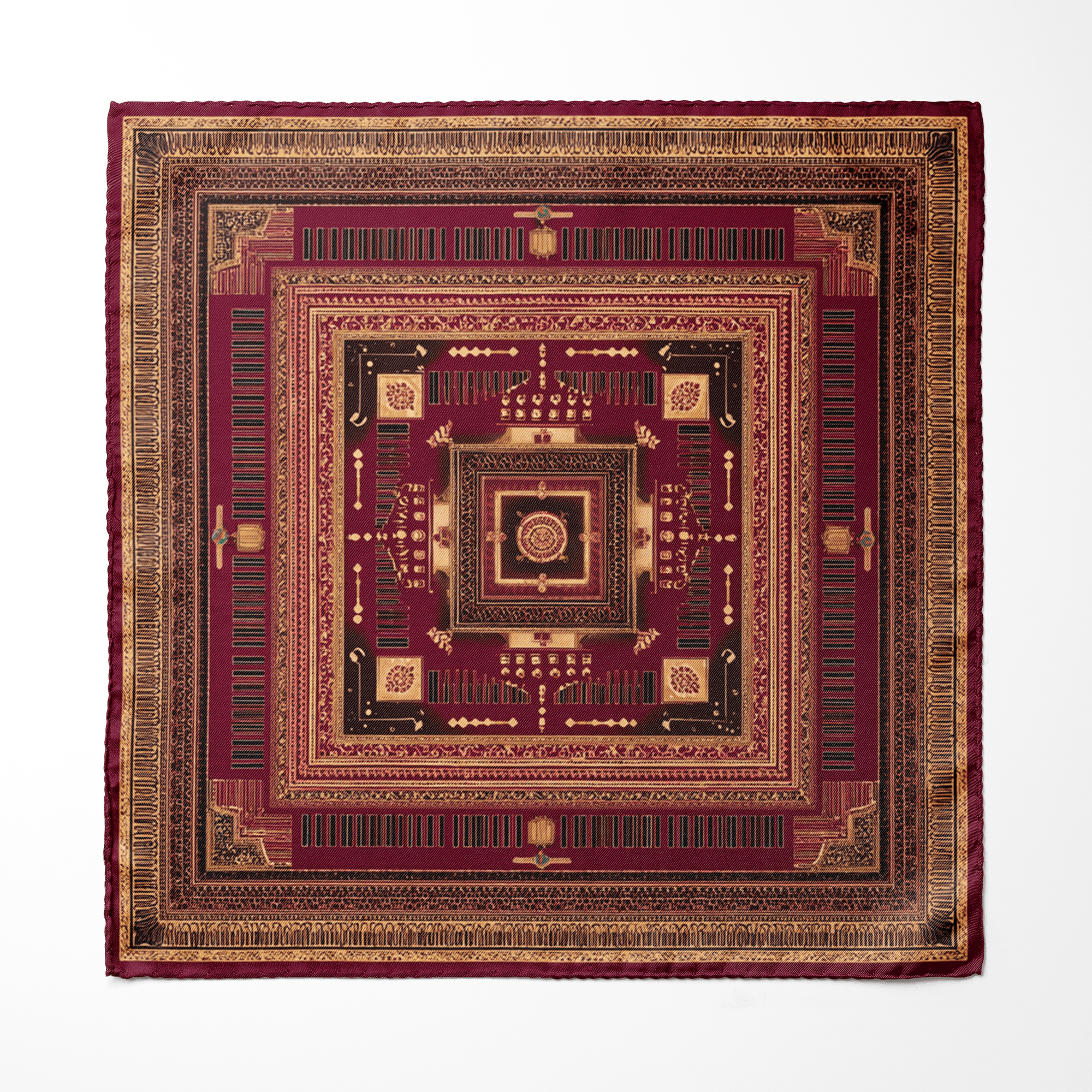 MANDALA FORT MEN SCARF AND POCKET SQUARE SET – PREMIUM COLLECTION