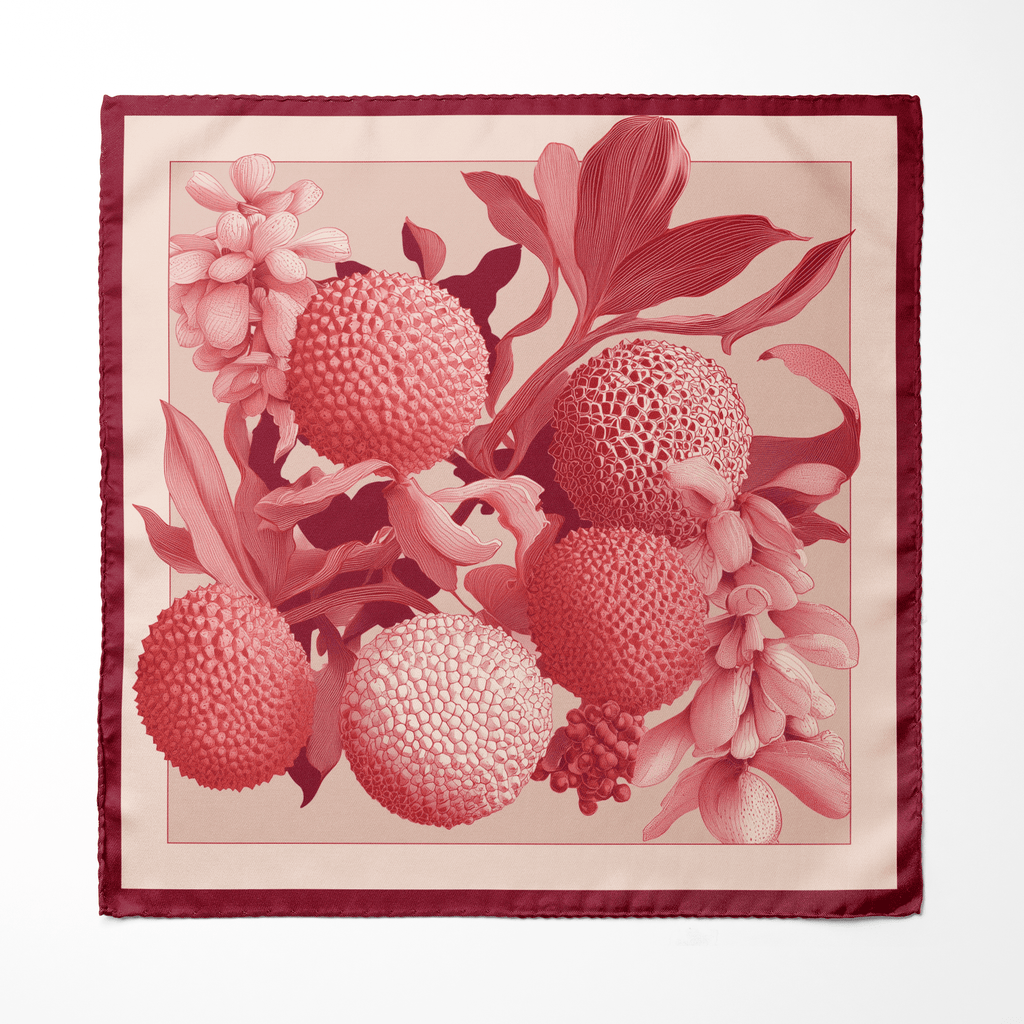 LYCHEORA SILK POCKET SQUARE