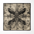 RAVEN SILK POCKET SQUARE