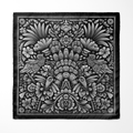 NOIR SILK POCKET SQUARE
