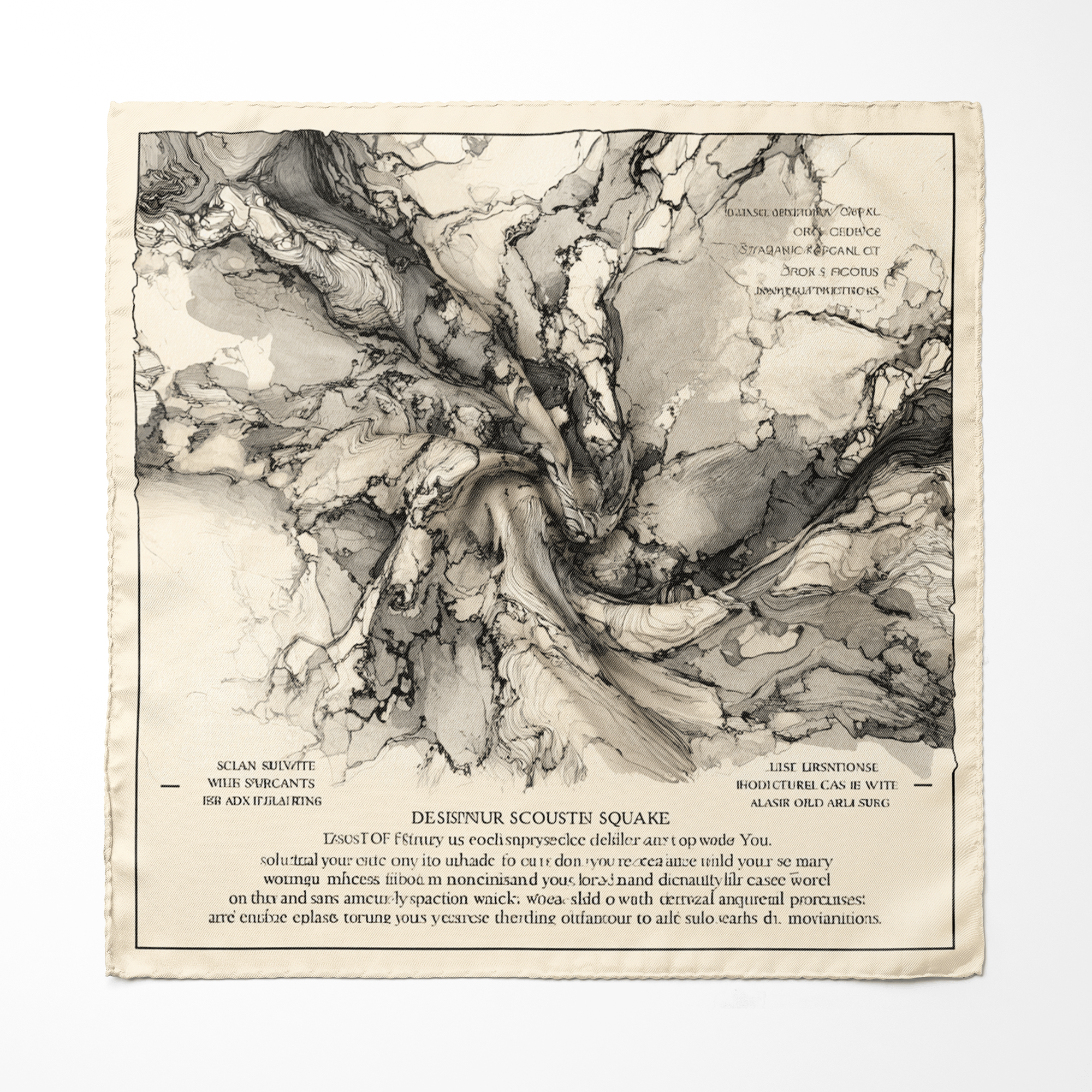 MARBLIS SILK POCKET SQUARE