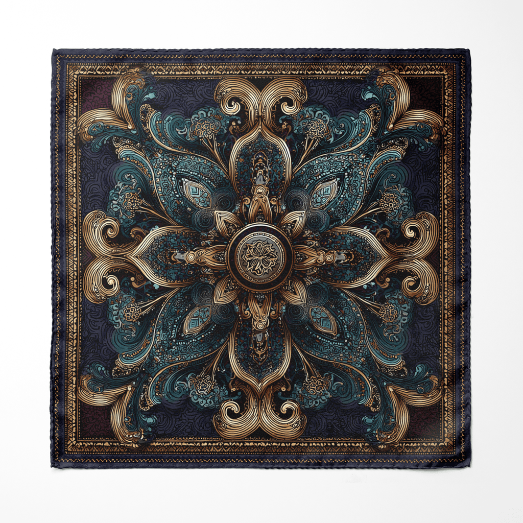 BARZIN MEN SCARF AND POCKET SQUARE SET – PREMIUM COLLECTION