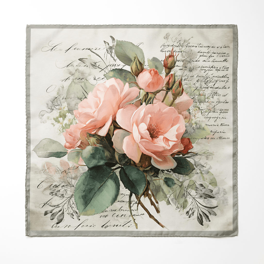 BLOSSOM SILK POCKET SQUARE