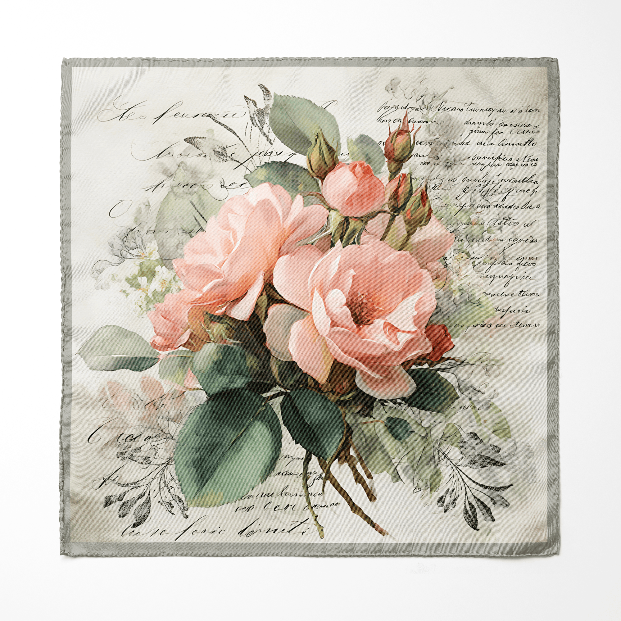 BLOSSOM SILK POCKET SQUARE