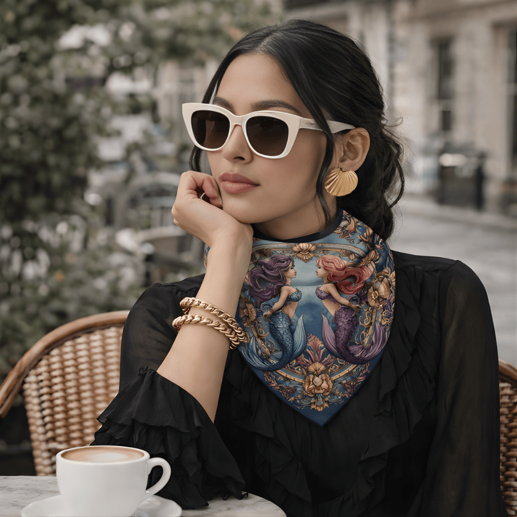 ART NOUVEAU SILK BANDANA
