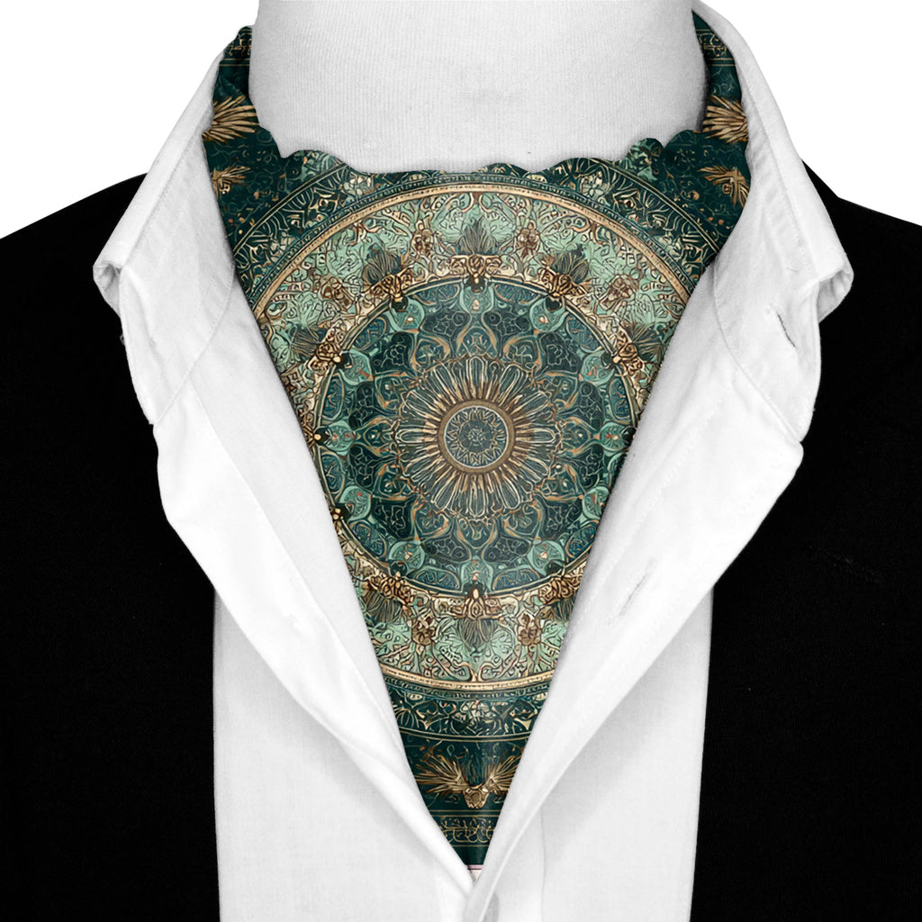 AZUREA SILK ASCOT AND POCKET SQUARE SET – PREMIUM COLLECTION