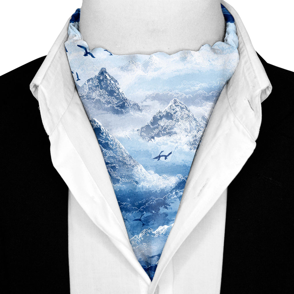 MISTHAVEN SILK ASCOT AND POCKET SQUARE SET – PREMIUM COLLECTION