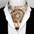 Men's Silk Ascot | Vintage Silk Ascot | Black Wolf