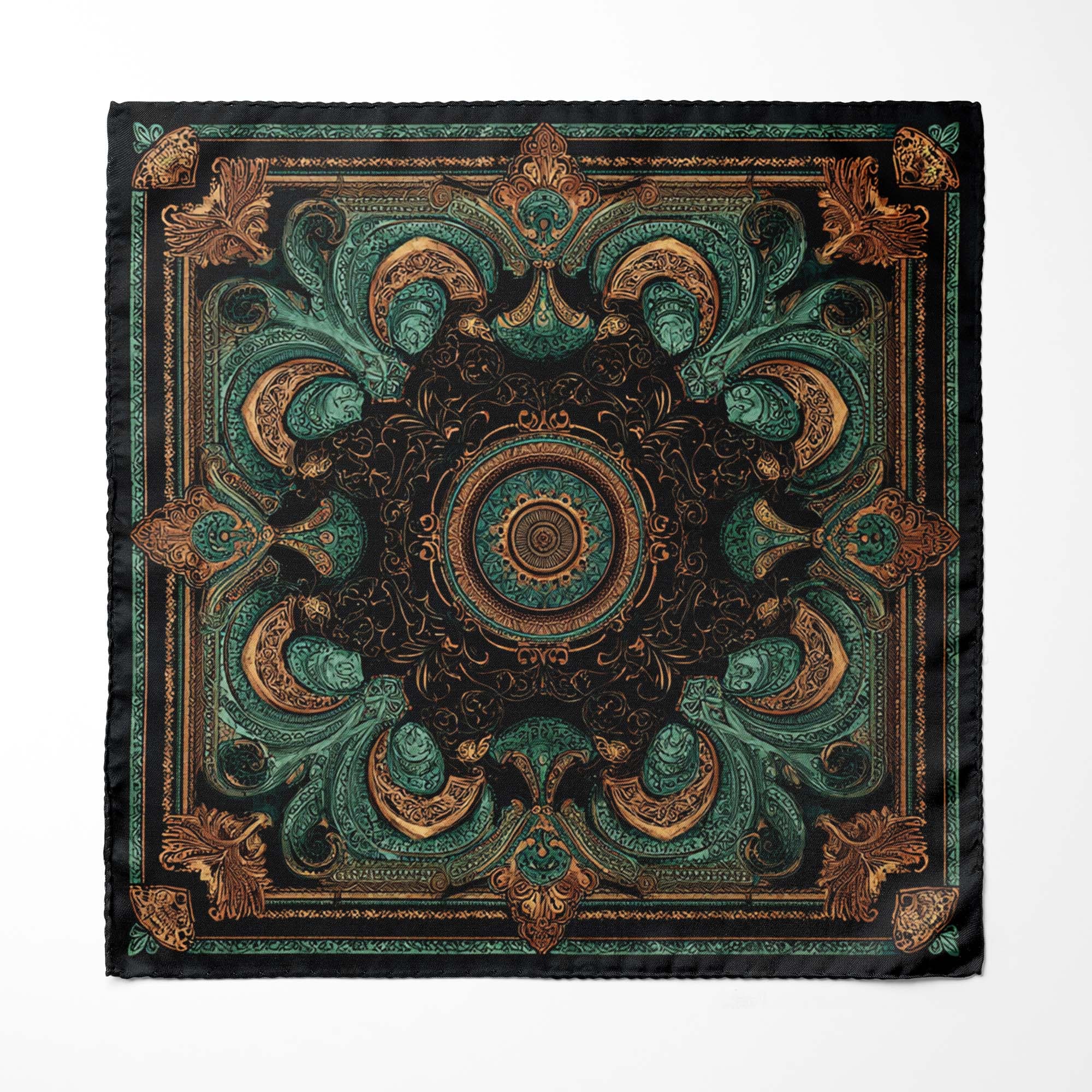 AXIS OF DOMINION SILK POCKET SQUARE