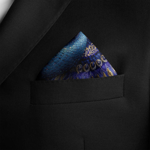 AZOTH NOCTURNE SILK POCKET SQUARE