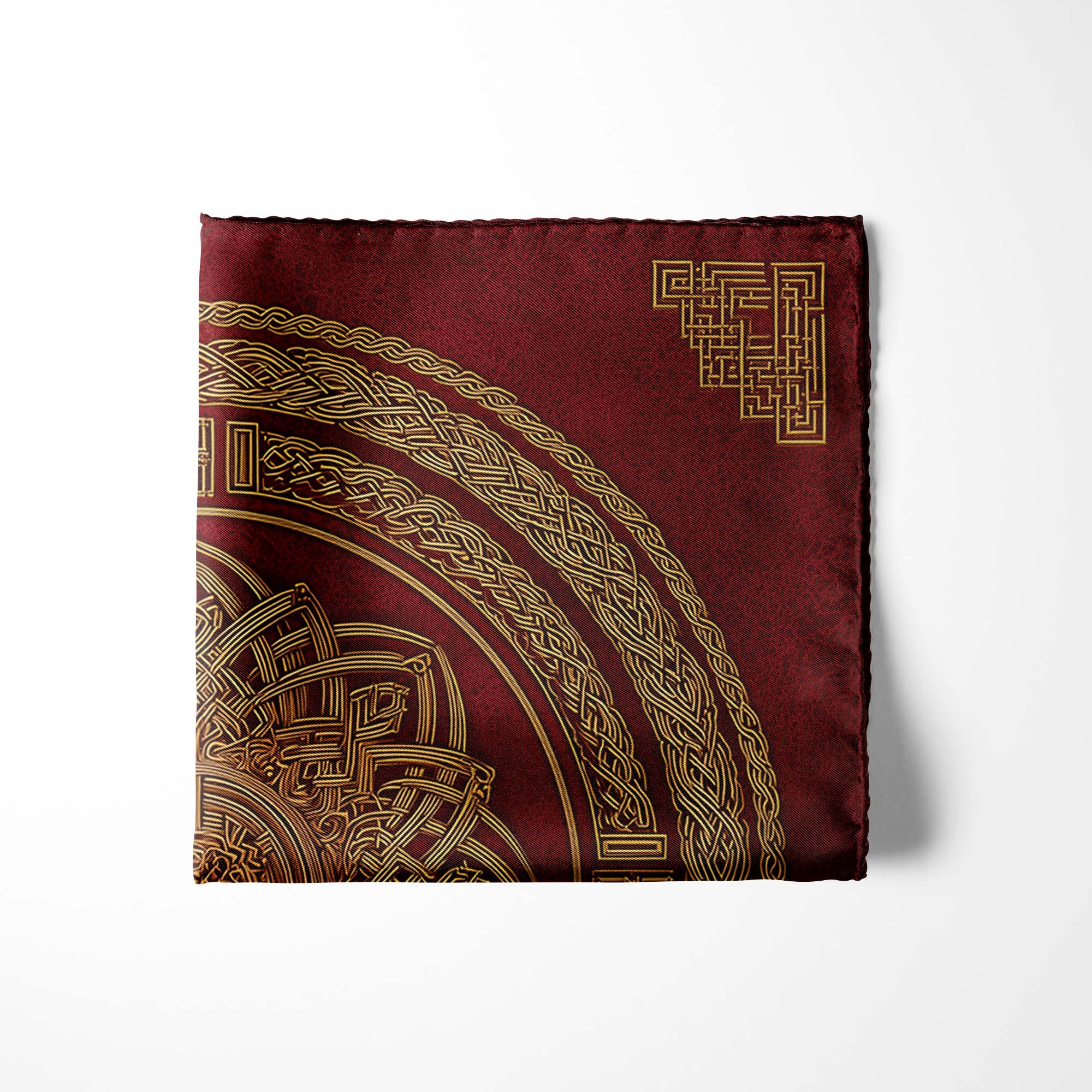 EXOTIC BUDDHA SILK POCKET SQUARE