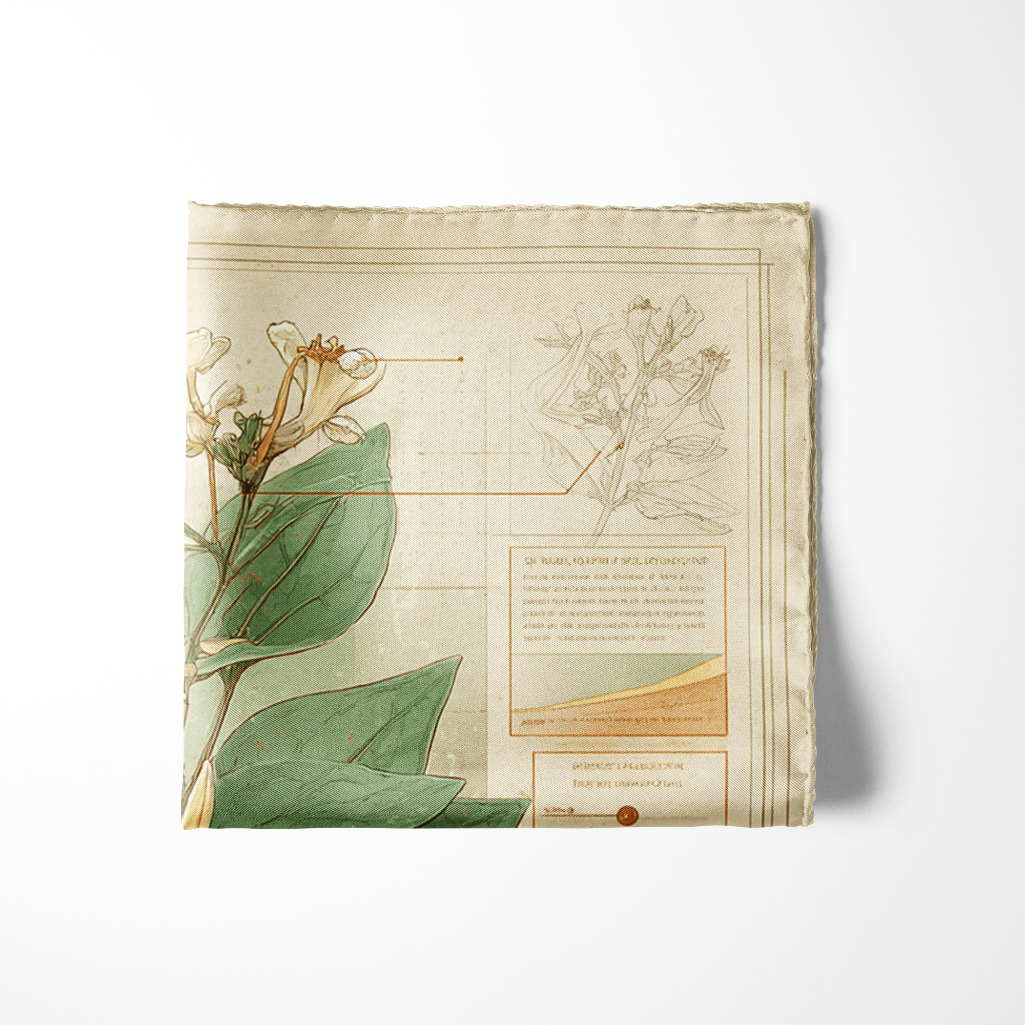 HERBARIUM SILK POCKET SQUARE