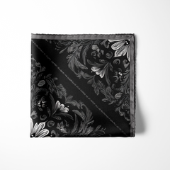 OBSIDIAN SILK POCKET SQUARE