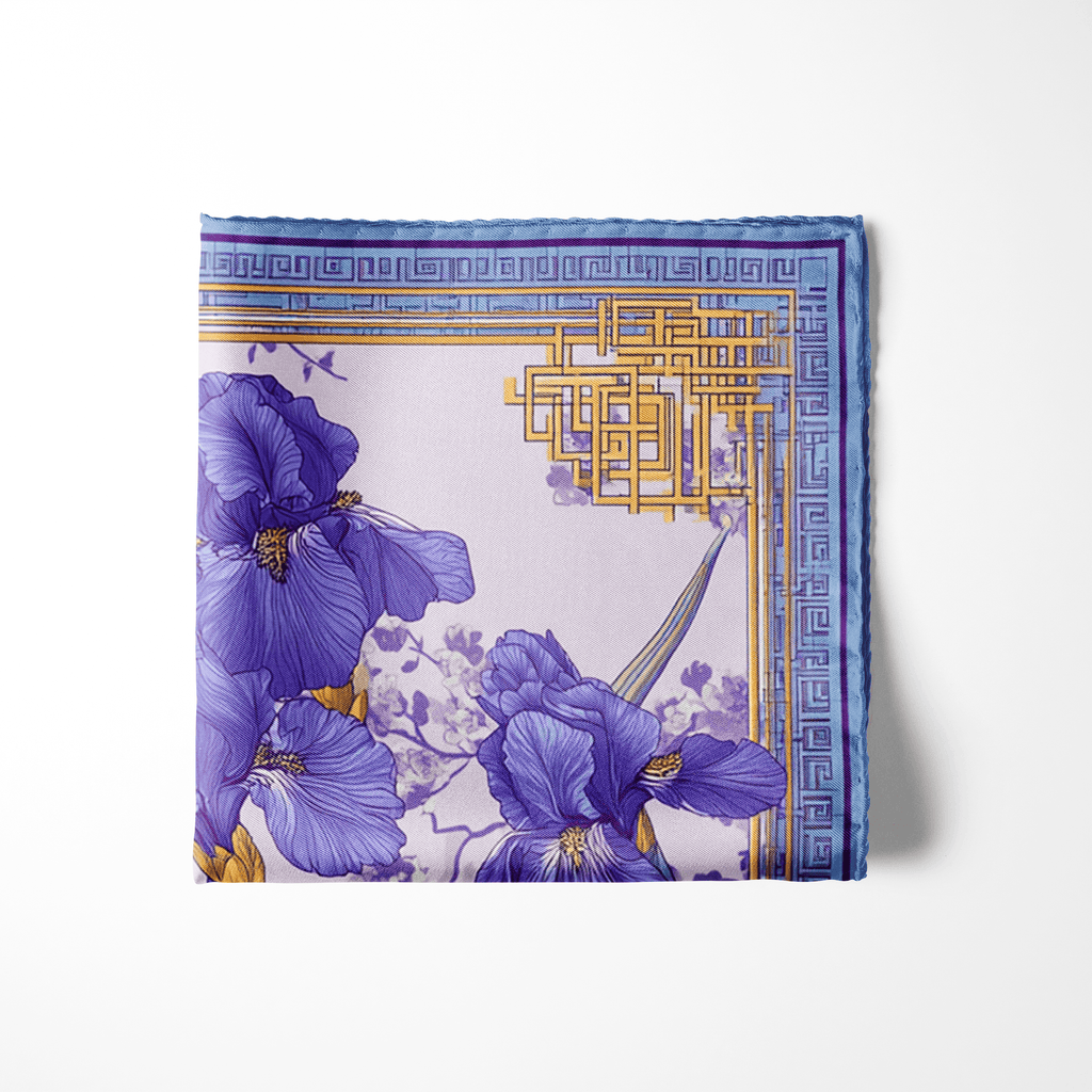 IRISHA SILK POCKET SQUARE