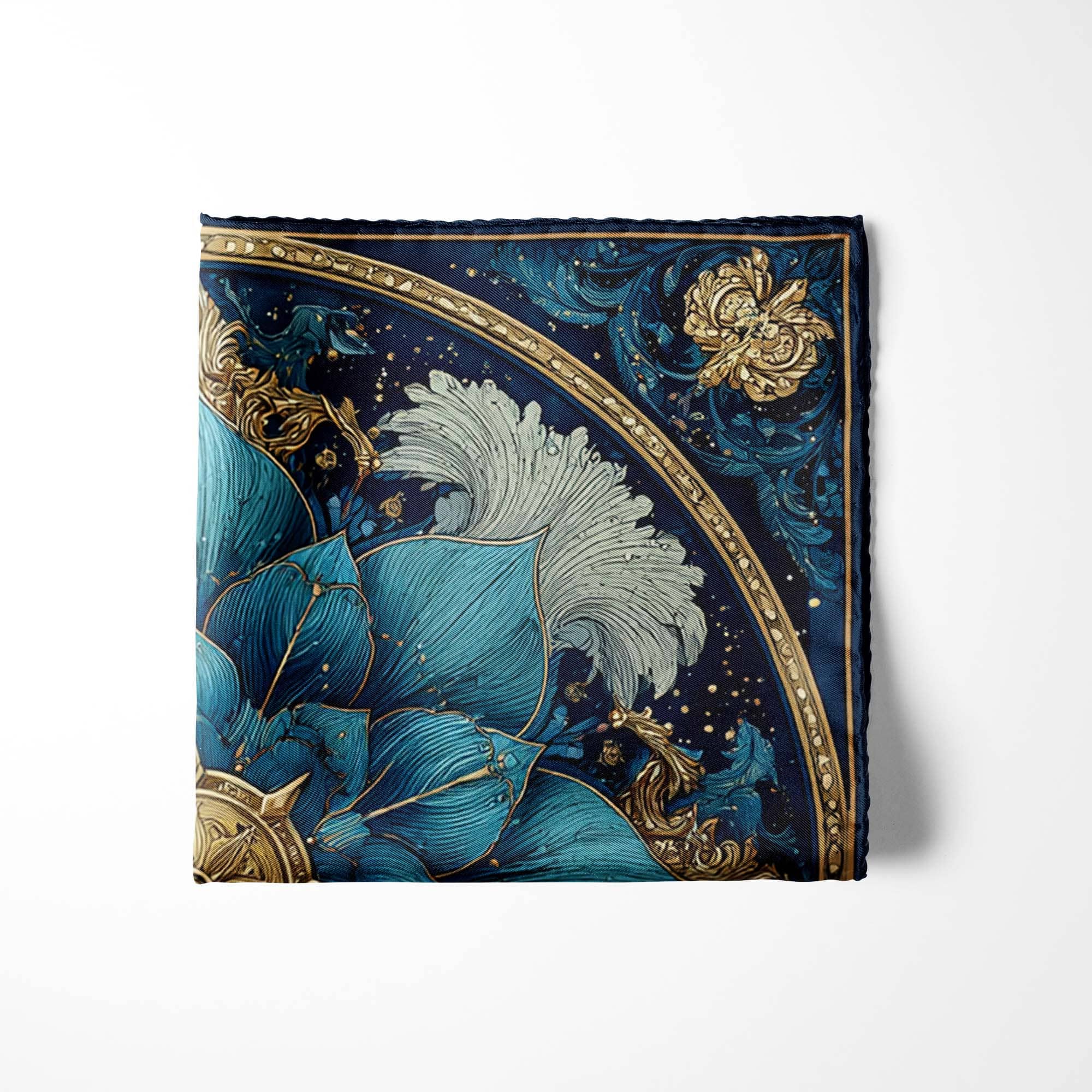 THE ASTRAL BLOOM SILK POCKET SQUARE