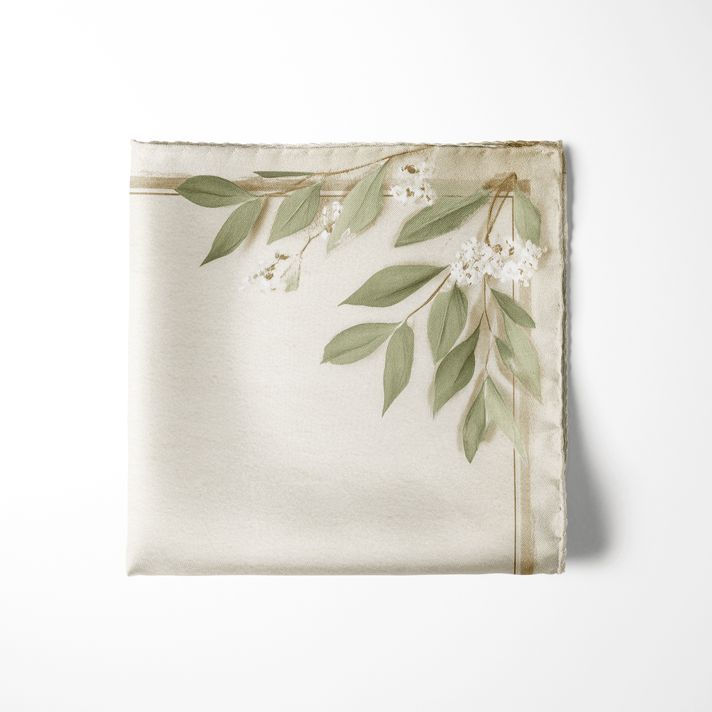 ROSELURE SILK POCKET SQUARE