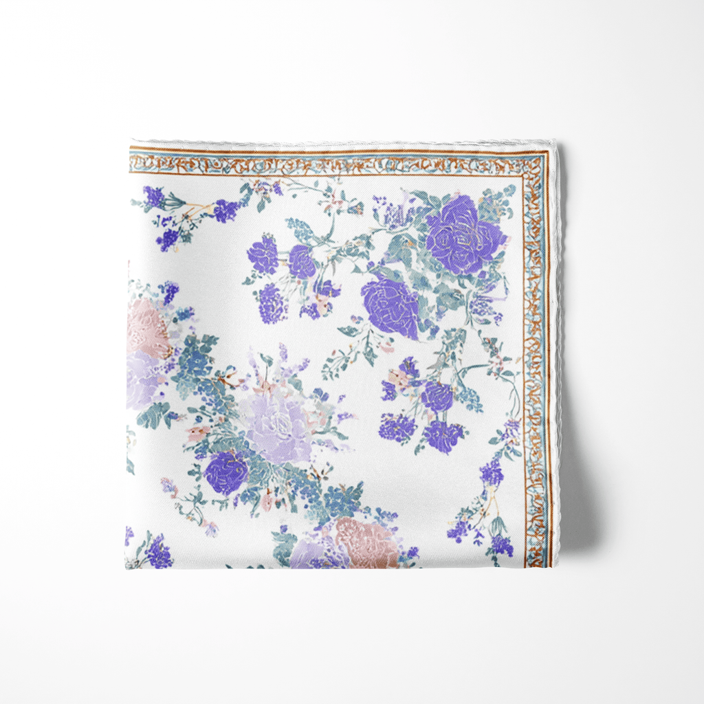 ROSAIRE SILK POCKET SQUARE