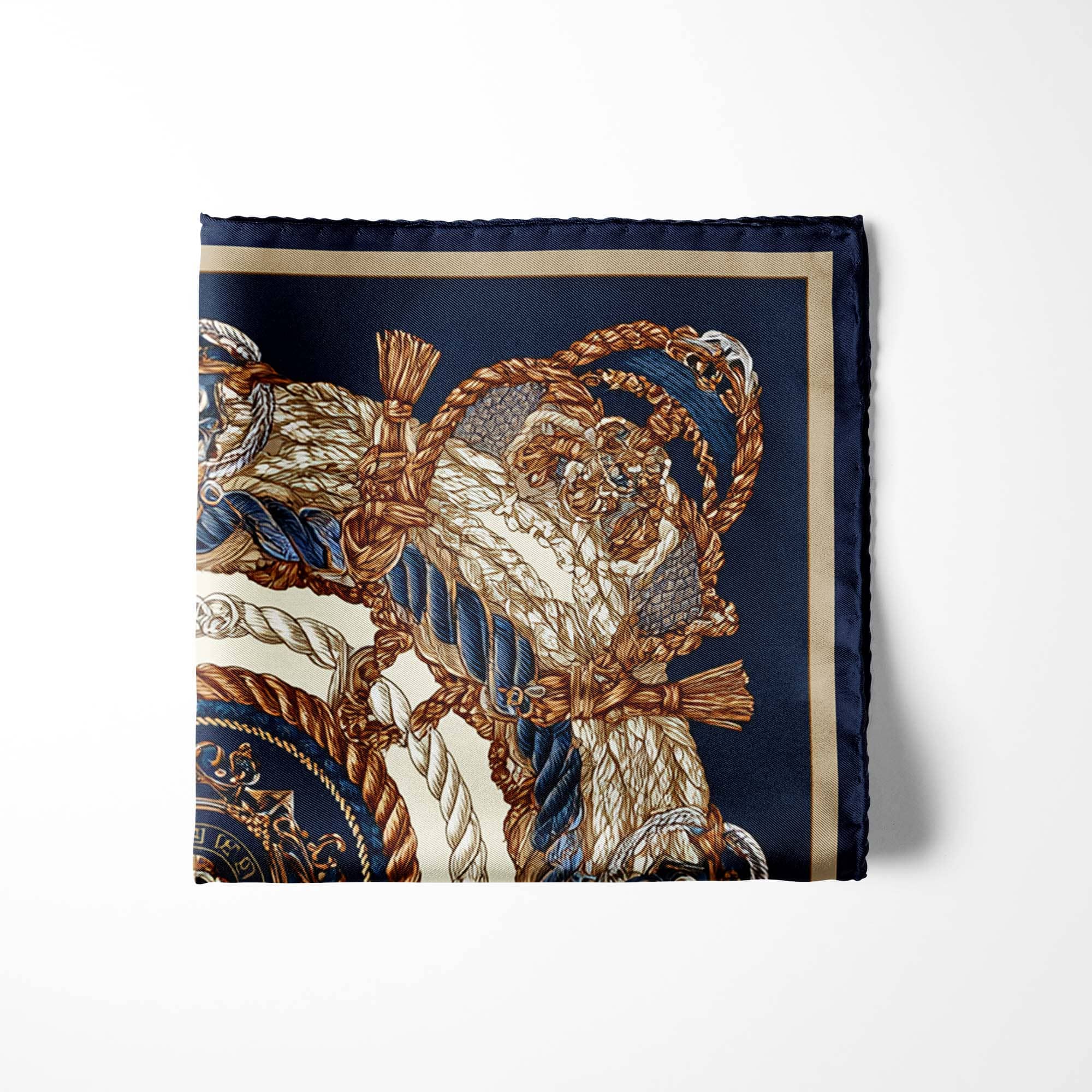 UNBROKEN LINE SILK POCKET SQUARE