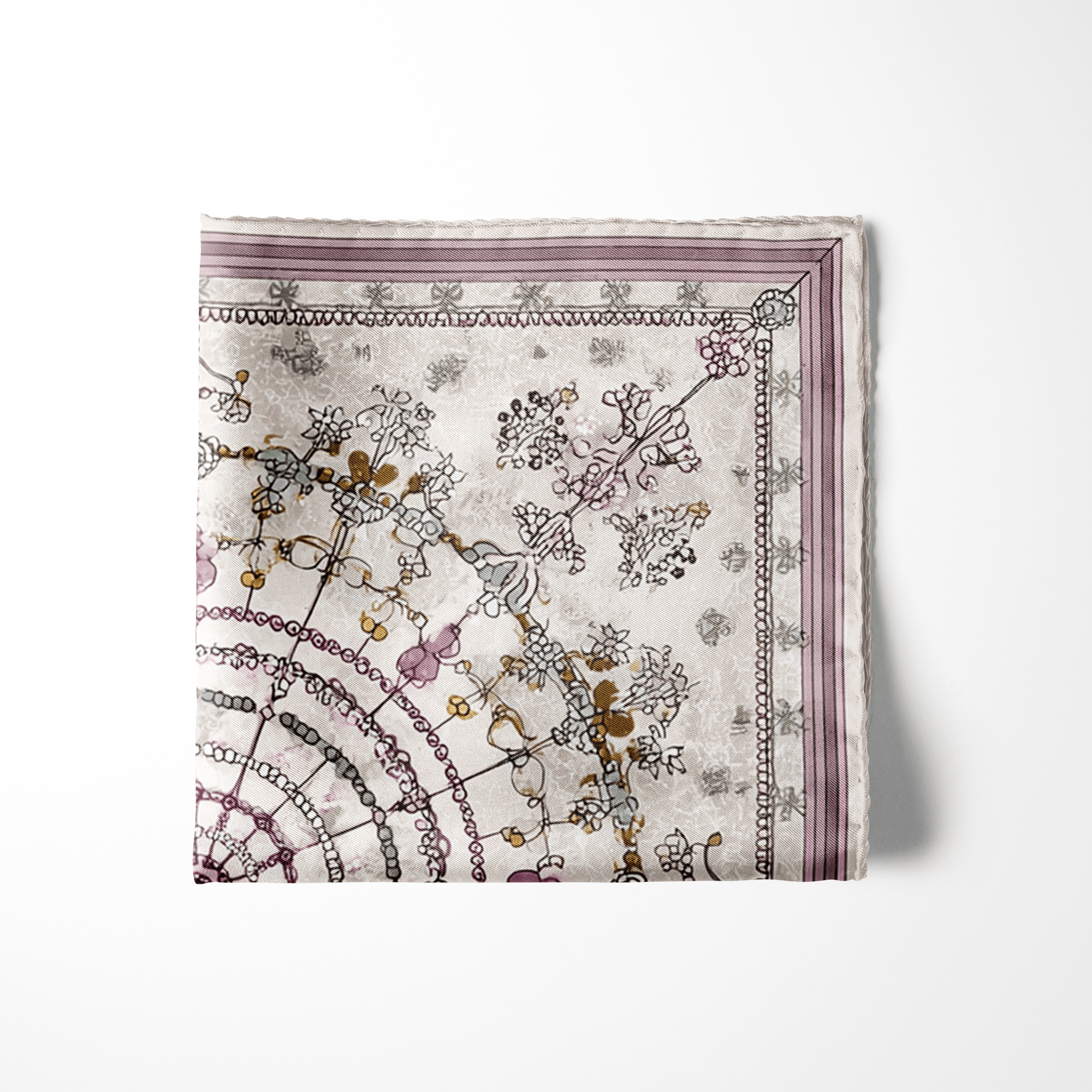 ARAQEL SILK POCKET SQUARE