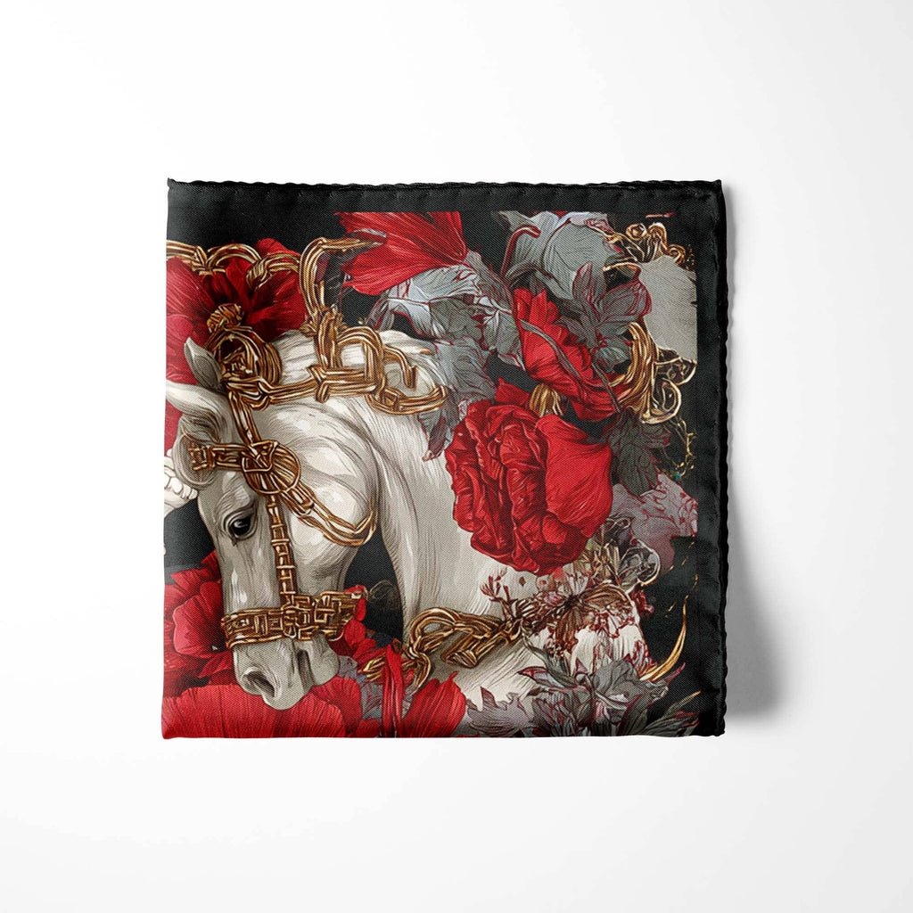 POPPIES OF POWER SILK POCKET SQUARE
