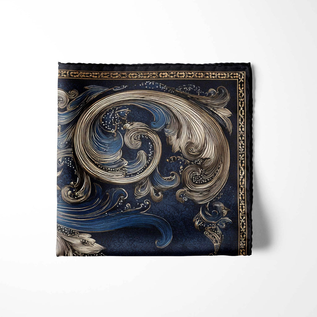THE NIGHT ATELIER SILK POCKET SQUARE