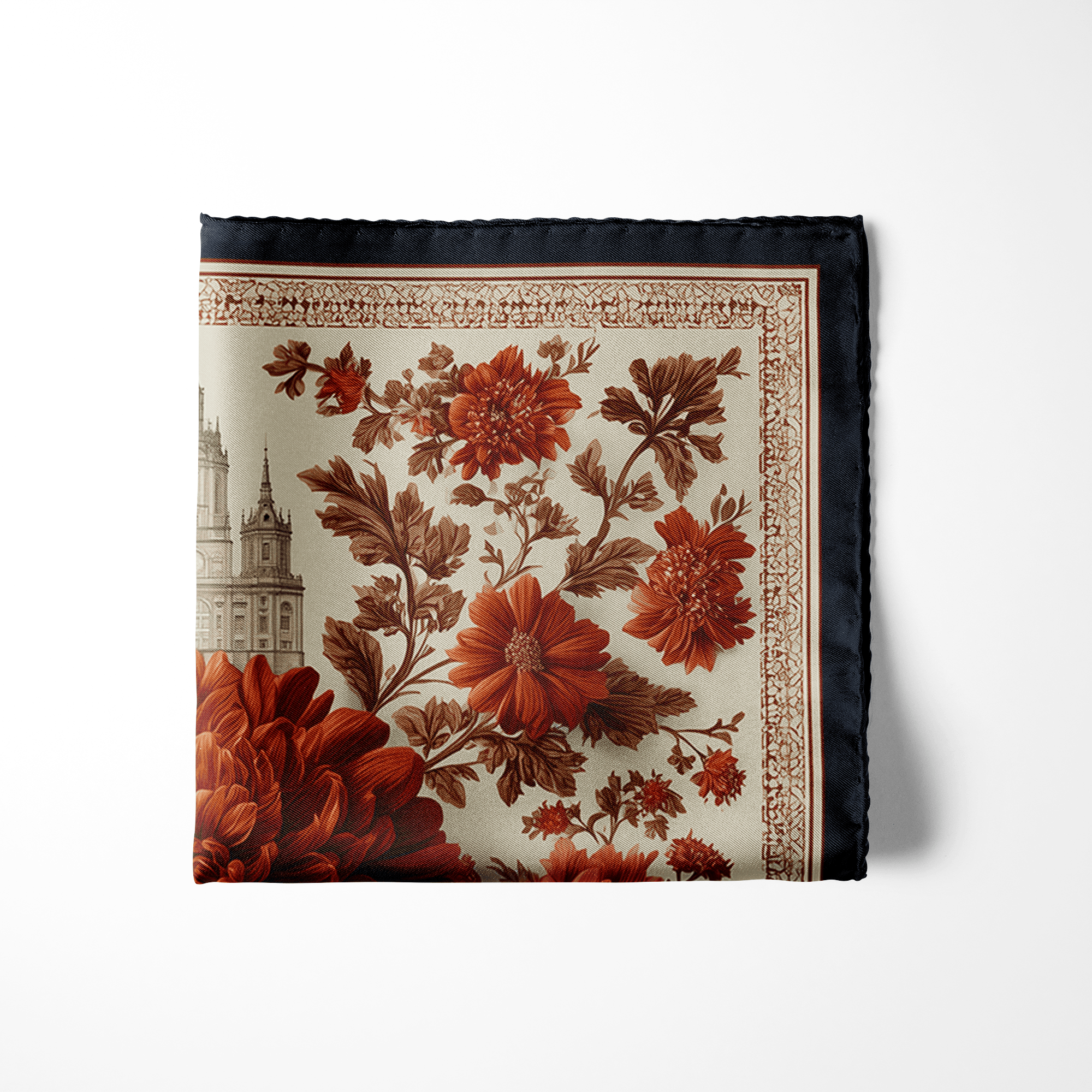 AMARANTH SILK POCKET SQUARE