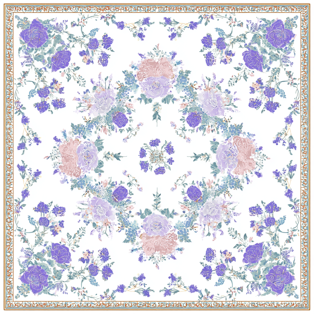 BLOSSARIA SILK HEAD SCARF