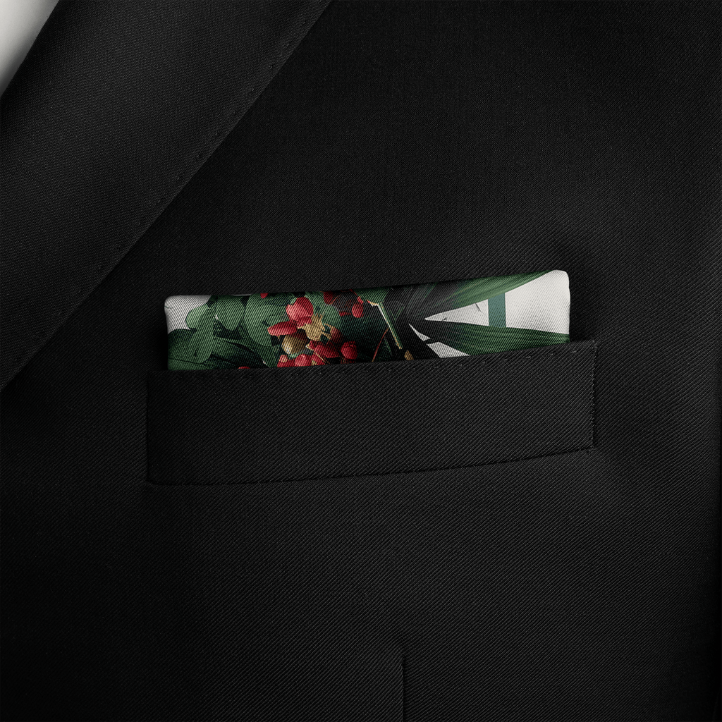 FLORANTA SILK POCKET SQUARE