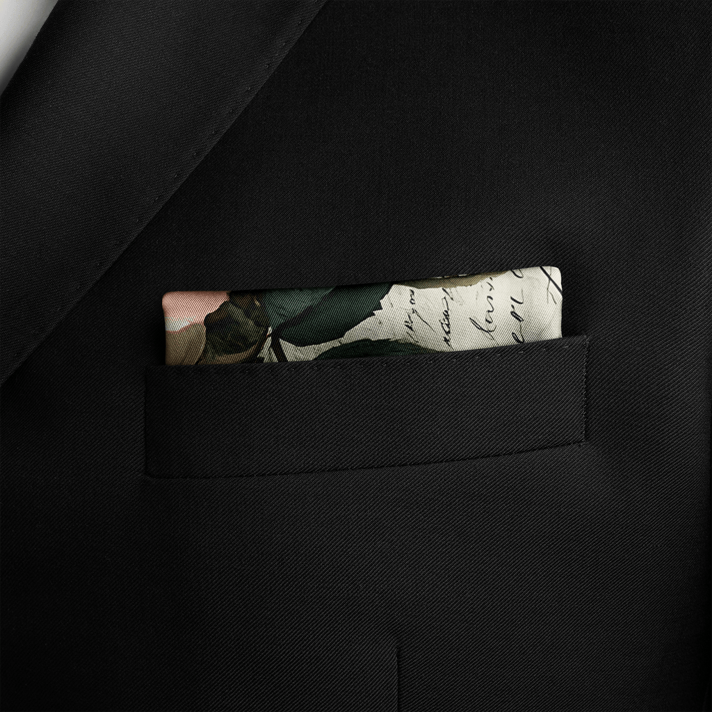 BLOSSOM SILK POCKET SQUARE