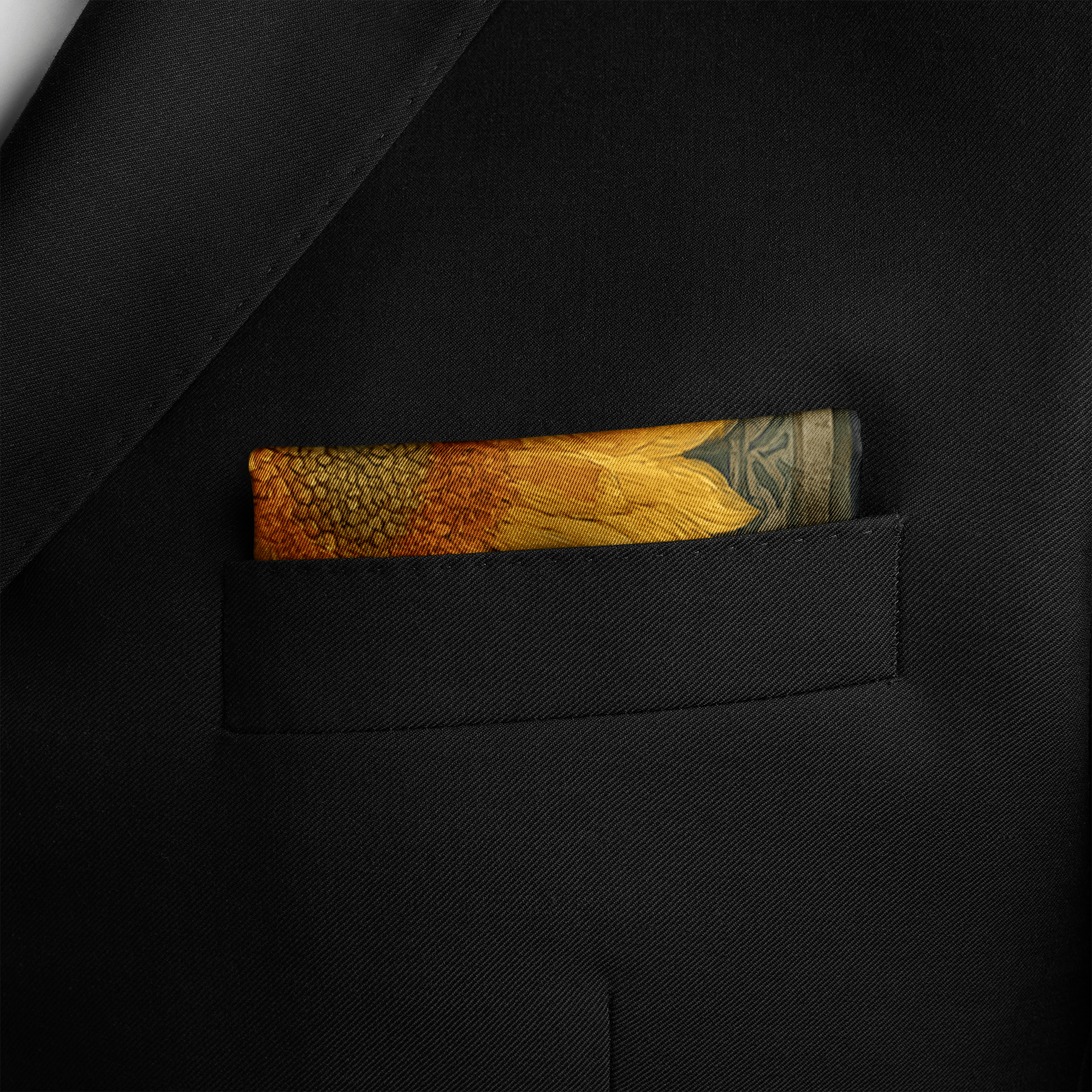 SOLEIL SILK POCKET SQUARE