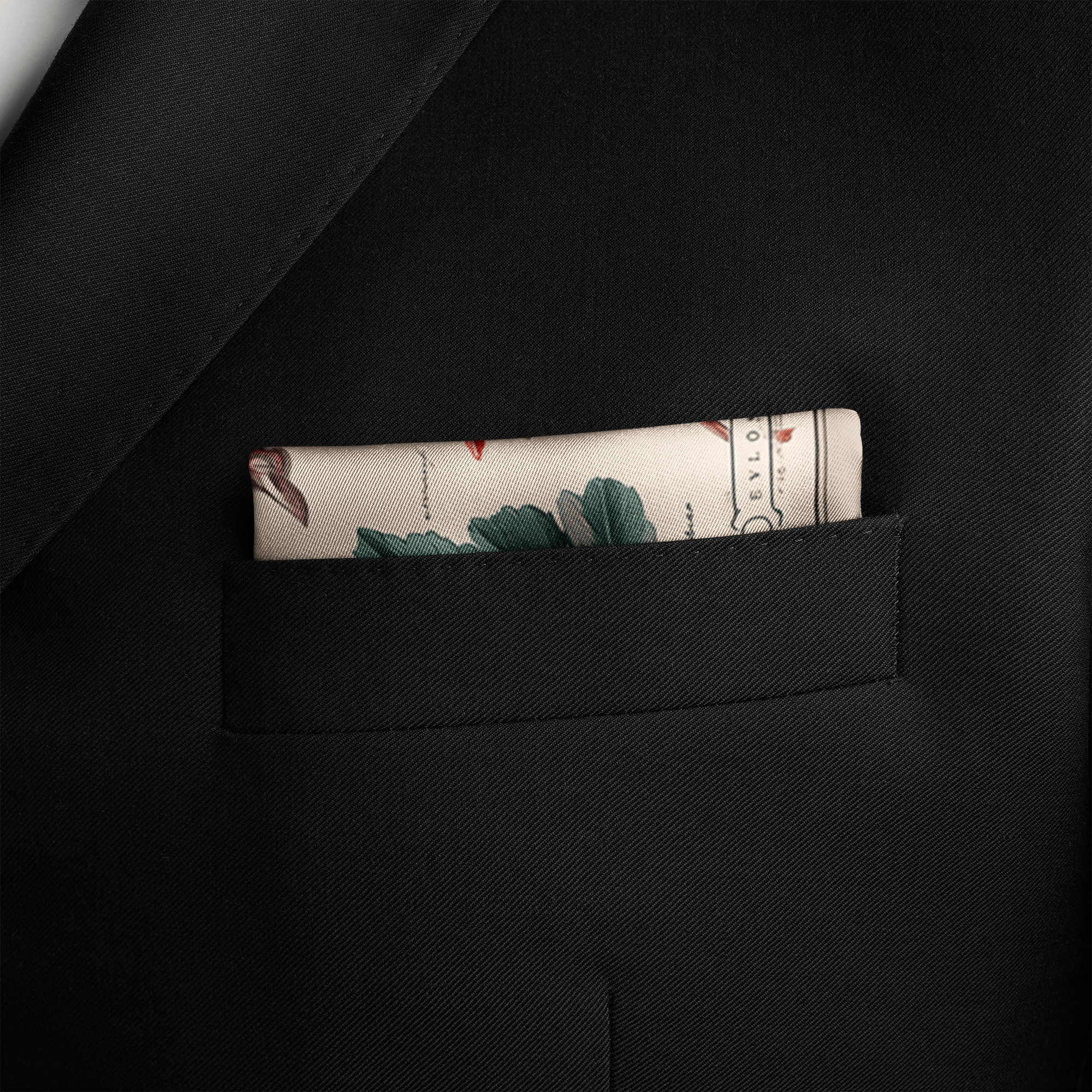 BOTANIKA SILK POCKET SQUARE