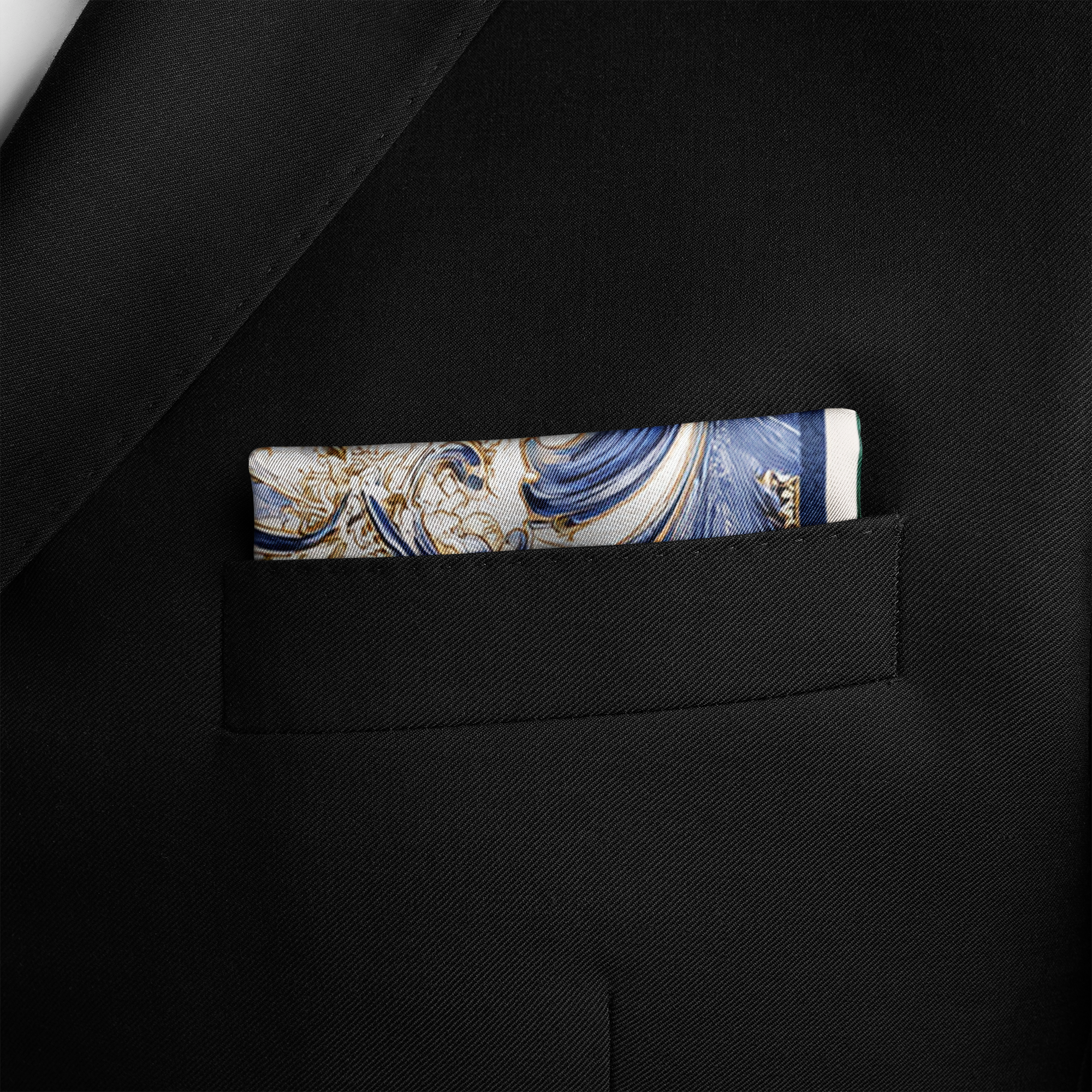 HANAMI SILK POCKET SQUARE