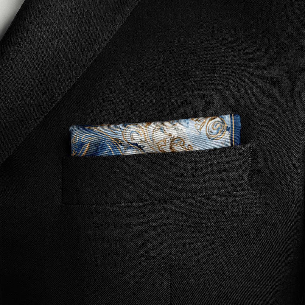 AQUILA SILK POCKET SQUARE