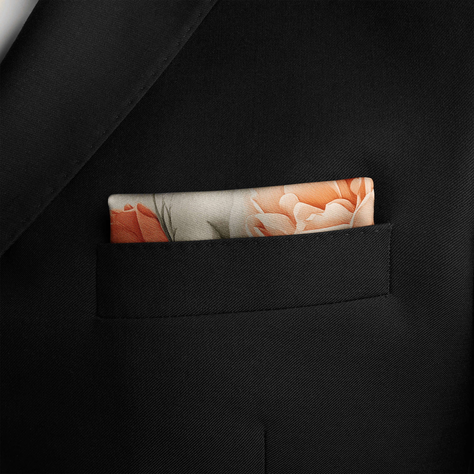 ROSELURE SILK POCKET SQUARE