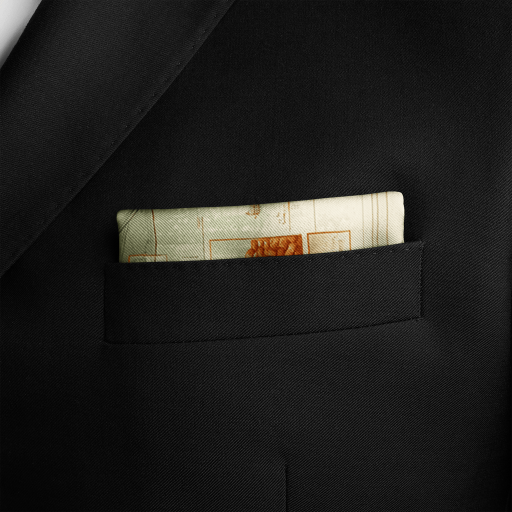 HERBARIUM SILK POCKET SQUARE