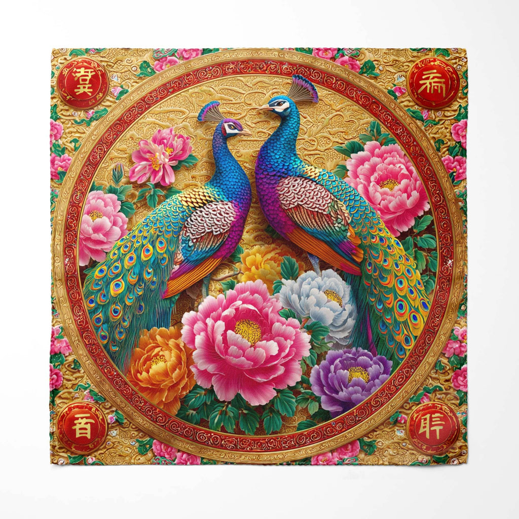 COSMIC AZURE SILK POCKET SQUARE