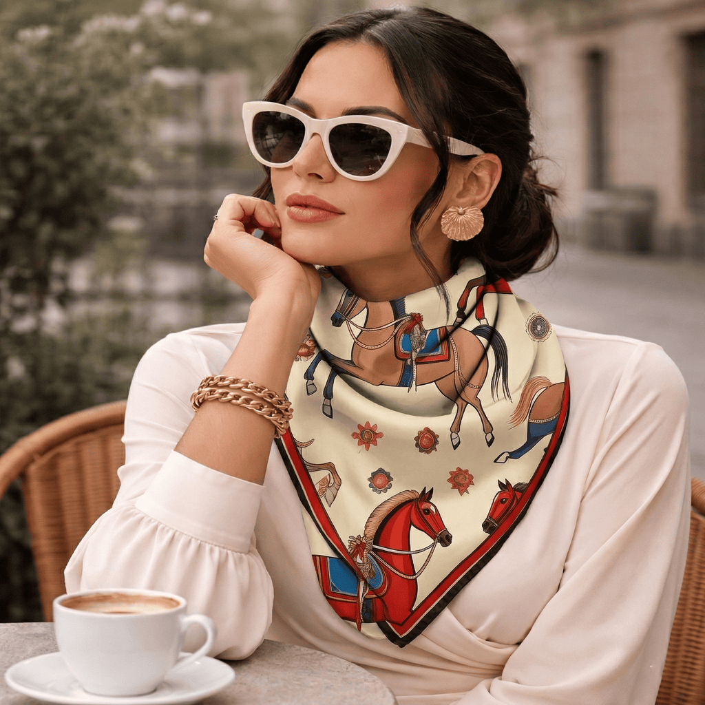 EQUESTRIAN PARADE SILK BANDANA