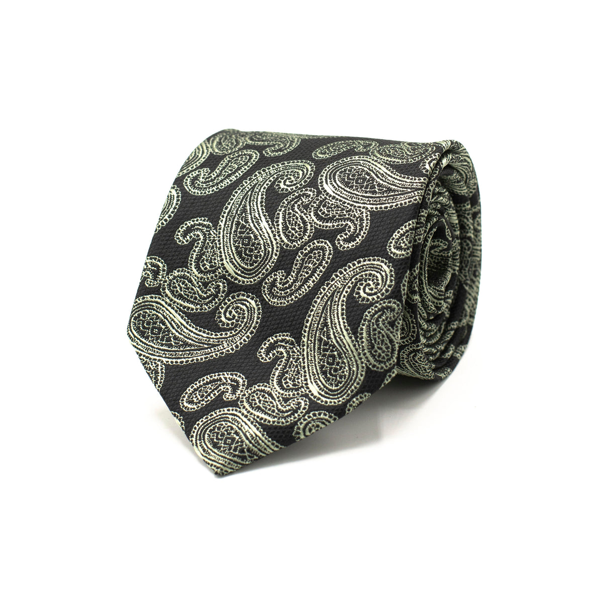 CLASSIC BLACK PAISLEY TIE