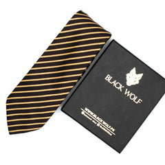 CLASSIC BROWN STRIPE TIE