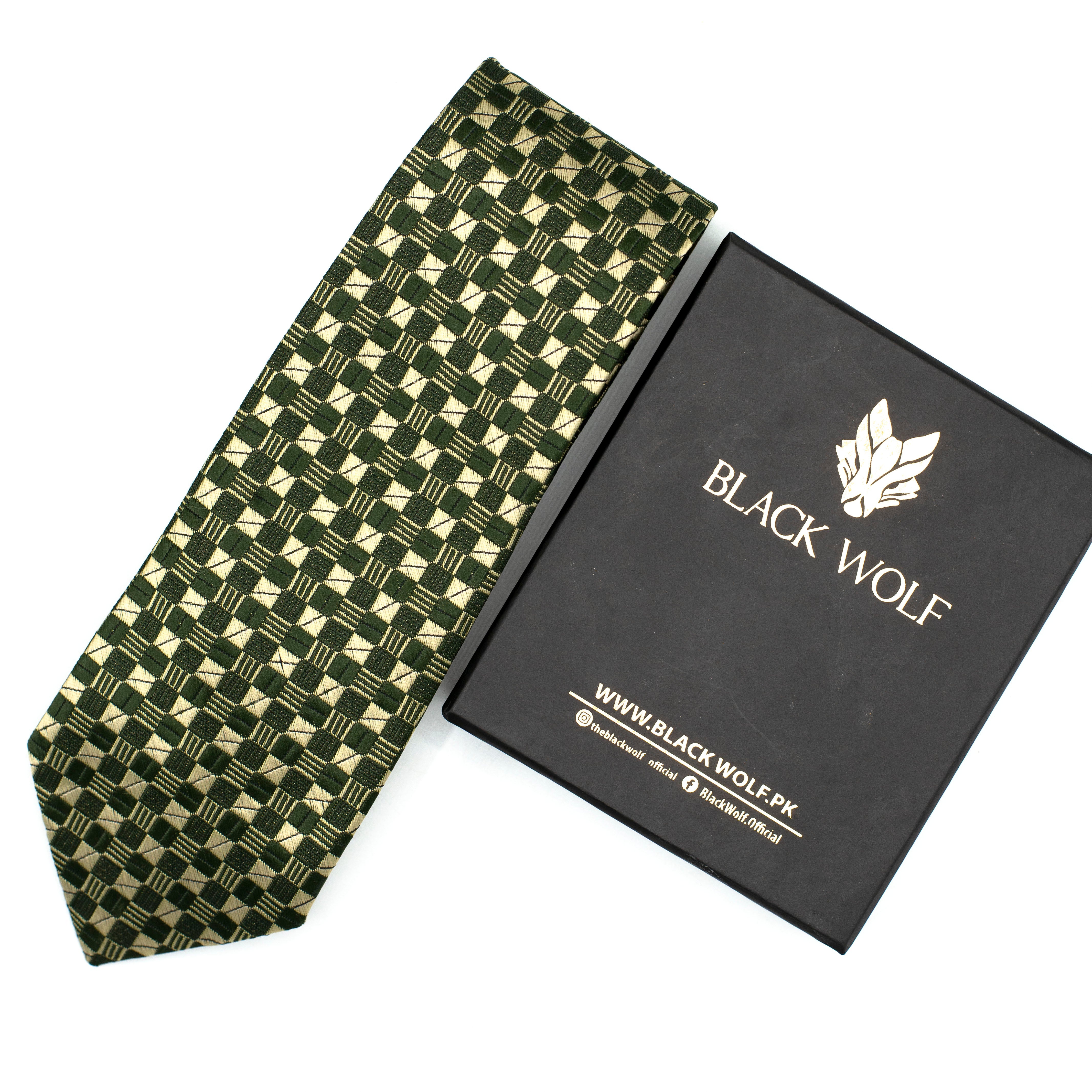 REGAL GREEN CHECKERED TIE