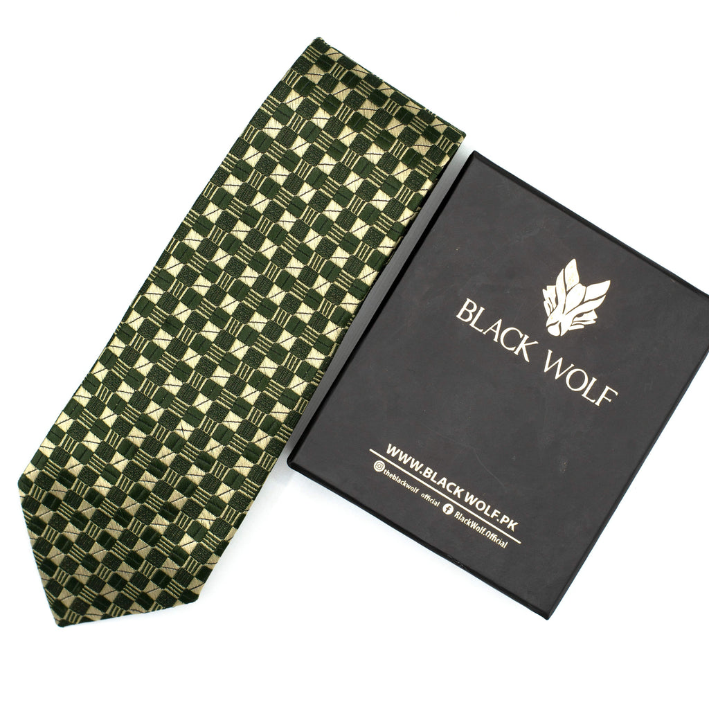 REGAL GREEN CHECKERED TIE