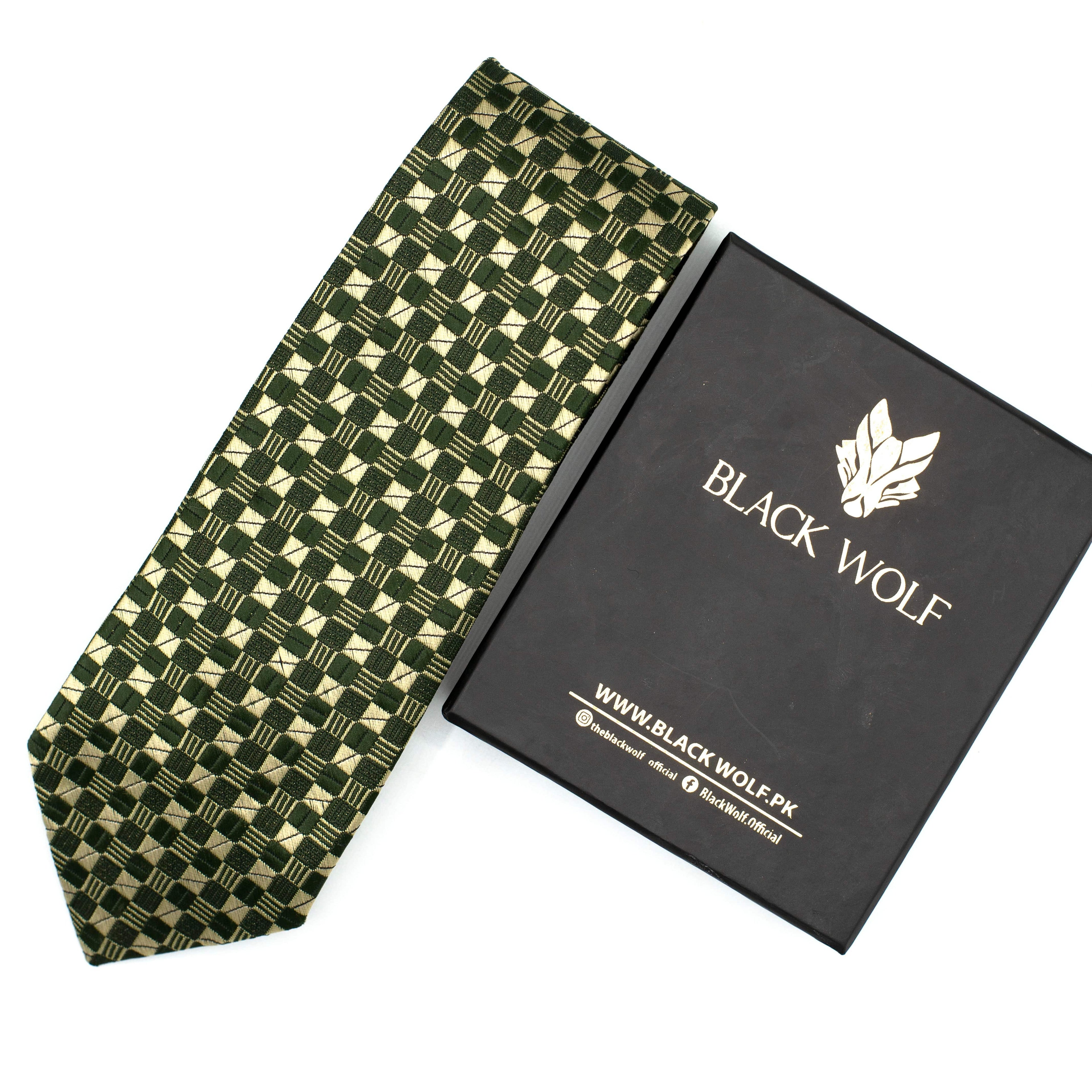 REGAL GREEN CHECKERED TIE